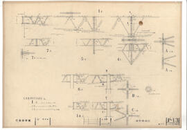 宇宙科学館; 資料名称:鉄骨詳細図; 縮尺:1:30