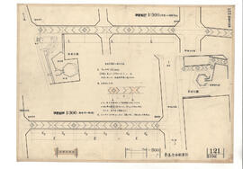 [大島元町計画]; 資料名称:参道全体配置図; 縮尺:1:300
