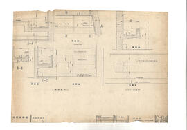 呉羽中学校; 資料名称:詳細図 1階暗室流し ピロティ洗面; 縮尺:1:10
