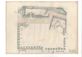 [大島・吉谷公園]; 資料名称:造園計画案; 縮尺:1:100