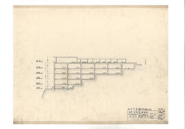 海星学園; 資料名称:断面図; 縮尺:1:200