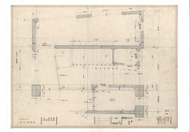 大島町役場　庁舎・図書館; 資料名称:詳細・コンクリート 1F; 縮尺:1:20