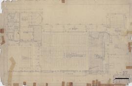 日本相互銀行東京本店；資料名称:講堂詳細図其ノ2,8階平面図；縮尺:1:50；作成年月日:昭和26年10月21日