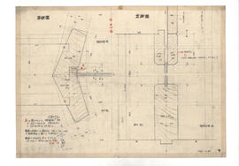 [日佛会館]; 資料名称:平面図 断面図; 縮尺:1:1