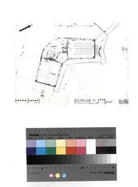 呉羽中学校; 資料名称:平面図 3階 図画工作; 縮尺:1:100