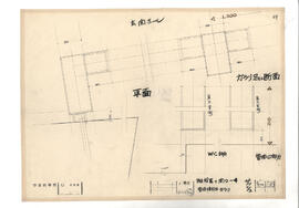 宇宙科学館; 資料名称:階段E下 開口-4 管理棟部分ガラリ; 縮尺:1:1