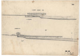 [大島元町計画]; 資料名称:断面・立面; 縮尺:1:500