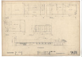 宇宙科学館; 資料名称:展開 立面 管理棟展開図 NO,3; 縮尺:1:50