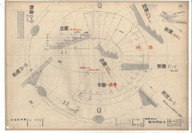 宇宙科学館; 資料名称:階段-Aまわり 躯体詳細-3; 縮尺:1:20