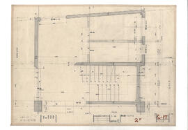 大島町役場　庁舎・図書館; 資料名称:詳細・コンクリート 2F; 縮尺:1:20